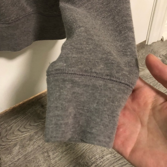 VS PINK Quarter Zip Grey Sweatshirt - Picture 6 of 8